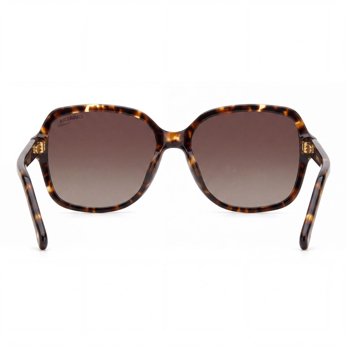 Carrera Classic - Gafas de sol polarizadas UV de mujer, montura de plástico marrón havana, lentes marrones sombreadas, 55 mm, Photo 3
