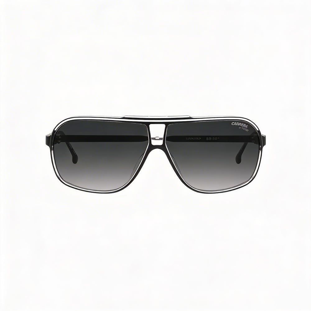 Carrera Contemporary Aviator Sunglasses Unisex - front view, Black Injection Propionate frame