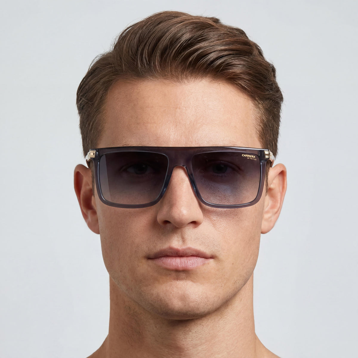 Carrera Contemporary Transparent Grey Aviator Sunglasses Unisex, 58mm, Photo 4