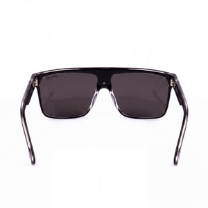 Carrera Contemporary Aviator Sunglasses Unisex — side view, Non-Polarized Black Crystal lens