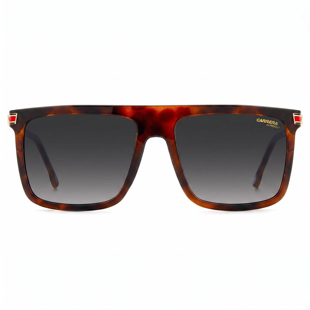 Carrera Contemporary Rectangle Sunglasses for Men — front view, injection/propionate frame