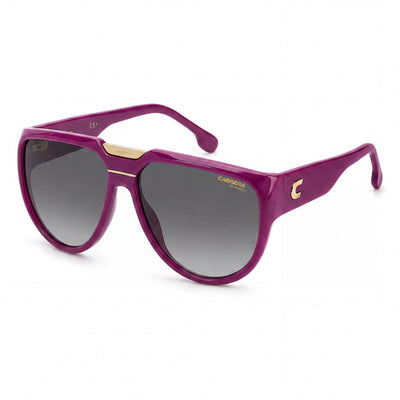 Carrera Contemporary Violet Aviator Sunglasses Unisex, Dark Grey Shaded lens