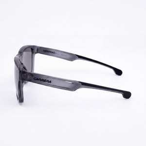 Carrera DUCATI 001/S Round Sunglasses Unisex — side view, Non-Polarized Grey Black lens