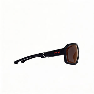 Carrera DUCATI 020/S Shield Sunglasses Unisex — side view, Non-Polarized Gradient Red Gray lens