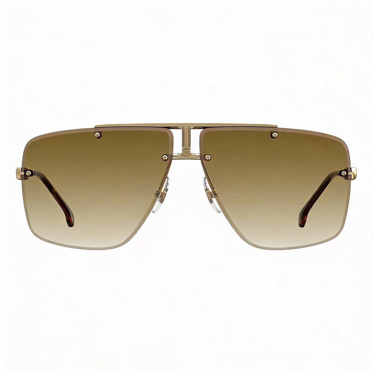 Gafas de Sol Rectangulares Doradas Carrera Unisex, 64mm, Photo 2