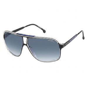 Carrera Grand Prix 3 Black Aviator Sunglasses Unisex, Blue Gradient lens