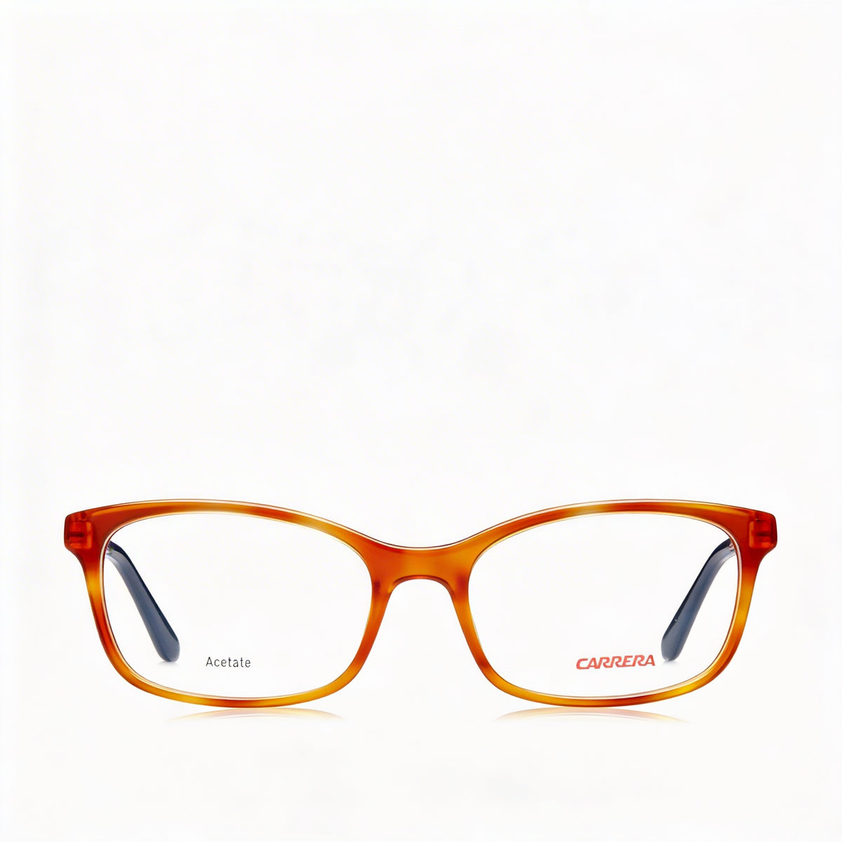 Carrera Havana Peach Rectangle Eyeglasses for Women, Acetate 52mm, Photo 2
