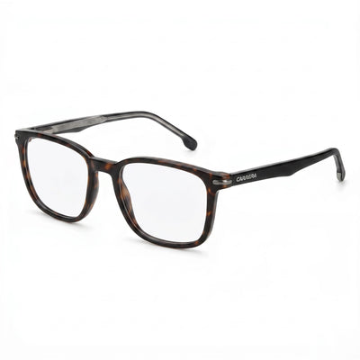 Carrera Havana Rectangle Eyeglasses Unisex, Plastic frame