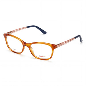 Carrera Havana Rectangle Eyeglasses for Women, Acetate frame