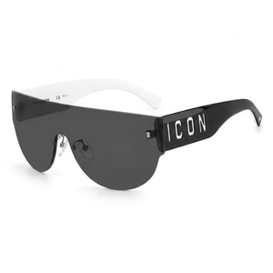 Carrera Modern Black Aviator Sunglasses Unisex, Black White lens