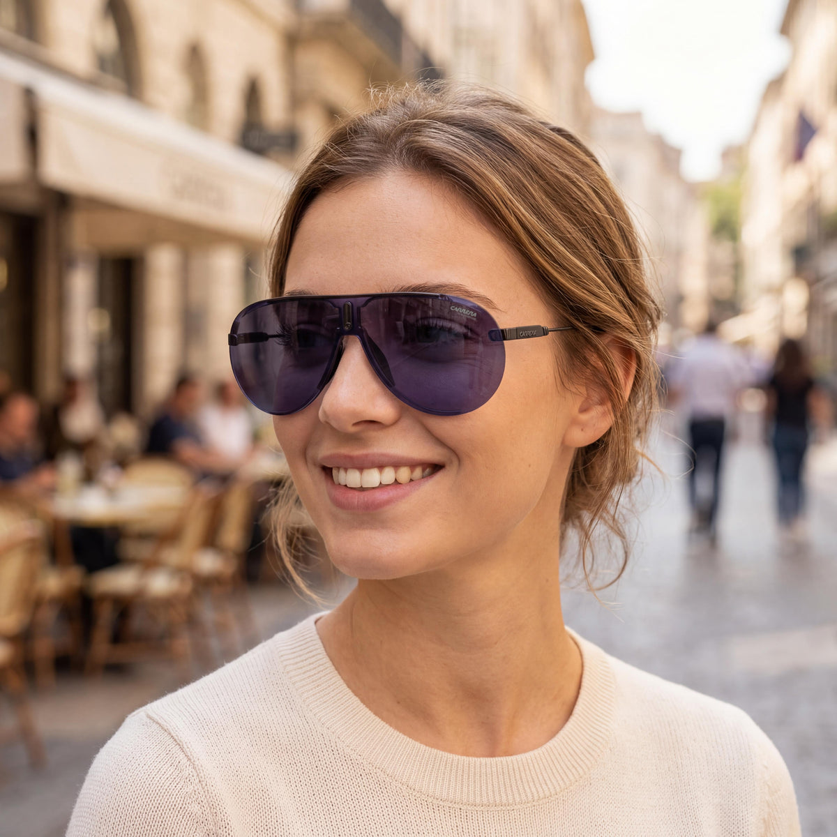 Carrera Modern BLACK BLUE Aviator Sunglasses Unisex, Photo 6