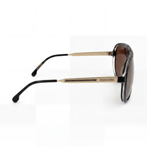Carrera Modern Aviator Sunglasses Unisex — side view, Non-Polarized Gold lens