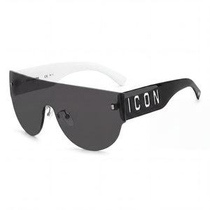 Carrera Modern Black White Aviator Sunglasses for Unisex, Black White lens