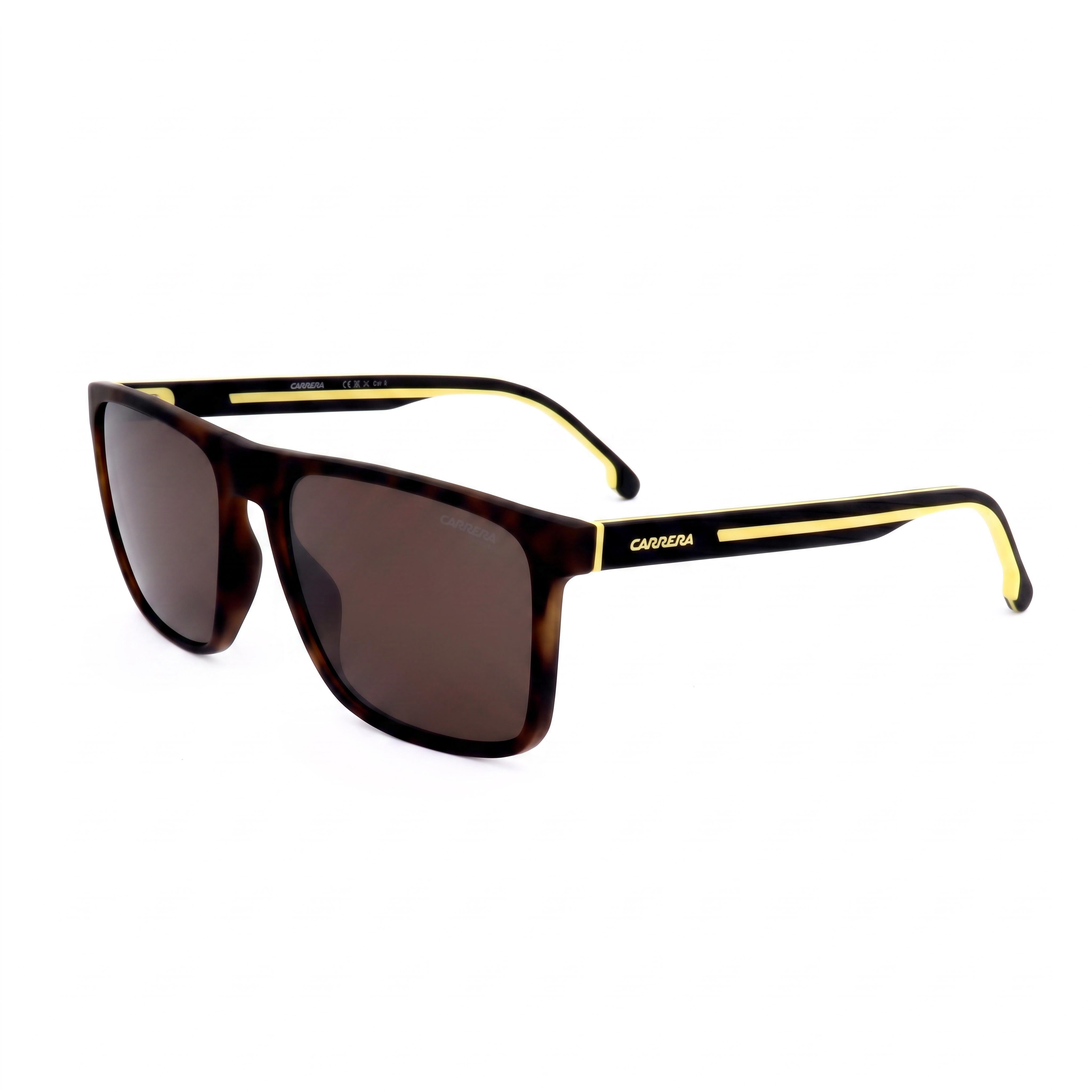 Carrera Modern Havana Rectangle Sunglasses for Men, 57mm, Photo 1