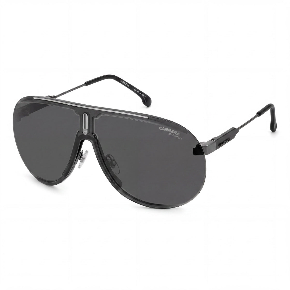 Carrera Superchampion Dark Ruthenium Black Aviator Sunglasses Unisex, Photo 1