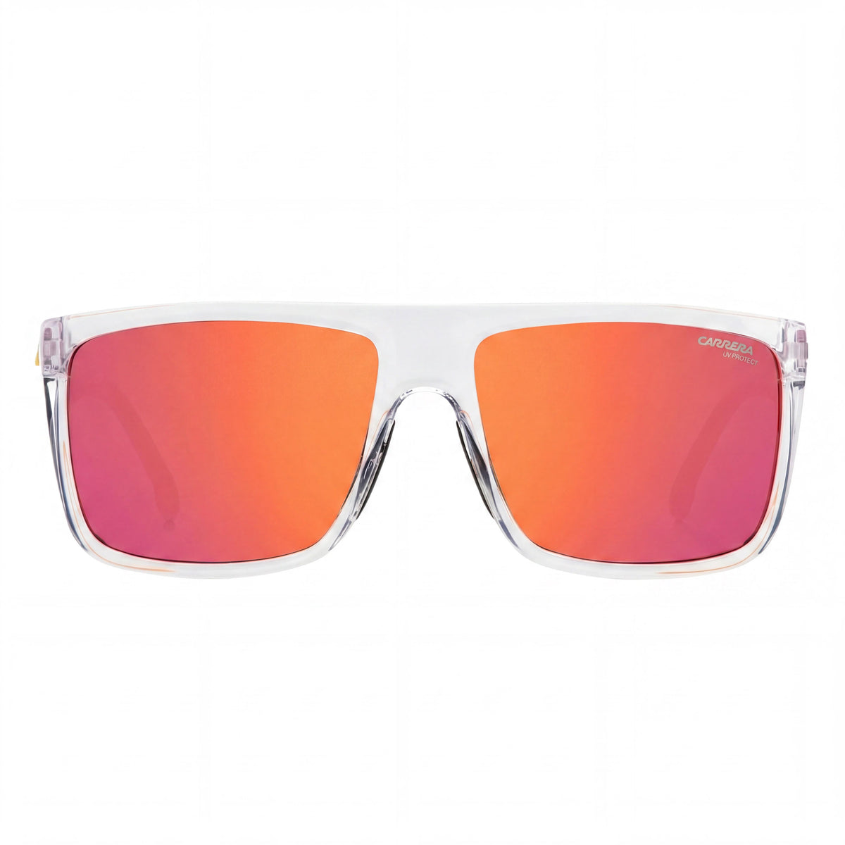 Gafas de sol rectangulares transparentes blancas Carrera unisex, 58mm, Photo 2