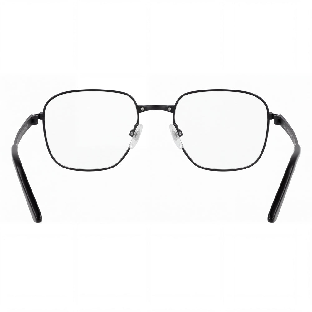 Cartier CT0553O Square Eyeglasses Men — side view, Black Titanium temples