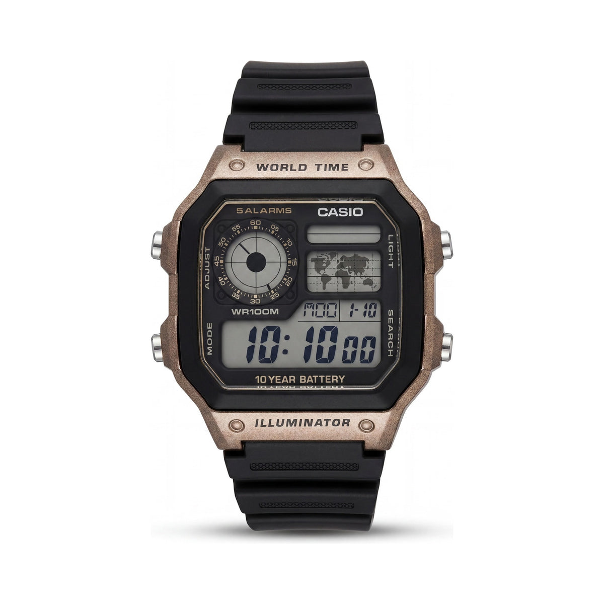 Casio AE-1200WH-5AVCF Men's Black Watch, 39mm, Photo 1