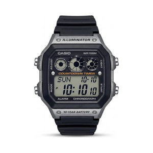 Casio AE-1300WH Black Digital Men's Watch, 40mm