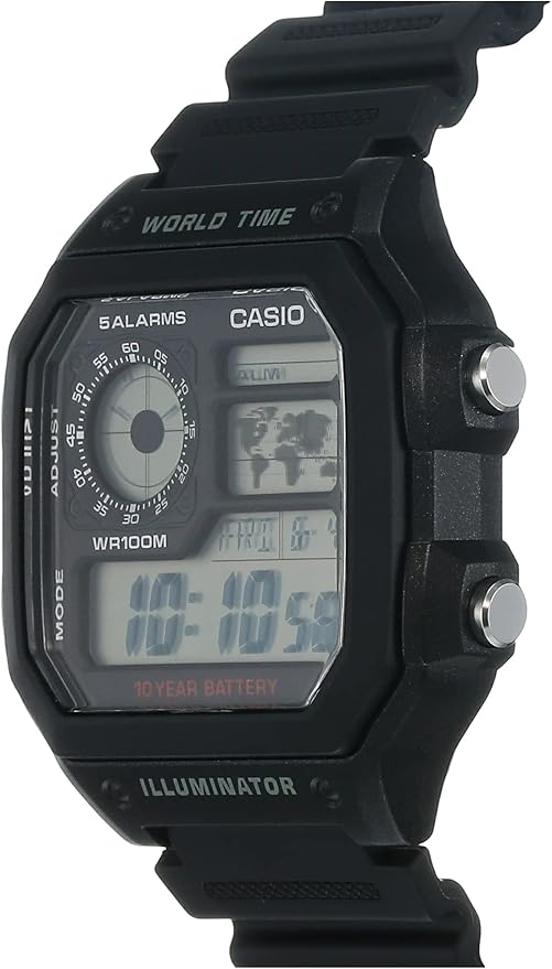 Casio AE-1200WH Reloj negro para hombre, 39.5 mm, Photo 2