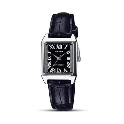Casio Black Stainless Steel Women's Watch, 22mm