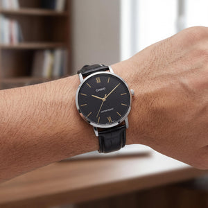 Casio Men's Watch — side view, Stainless Steel case 46mm