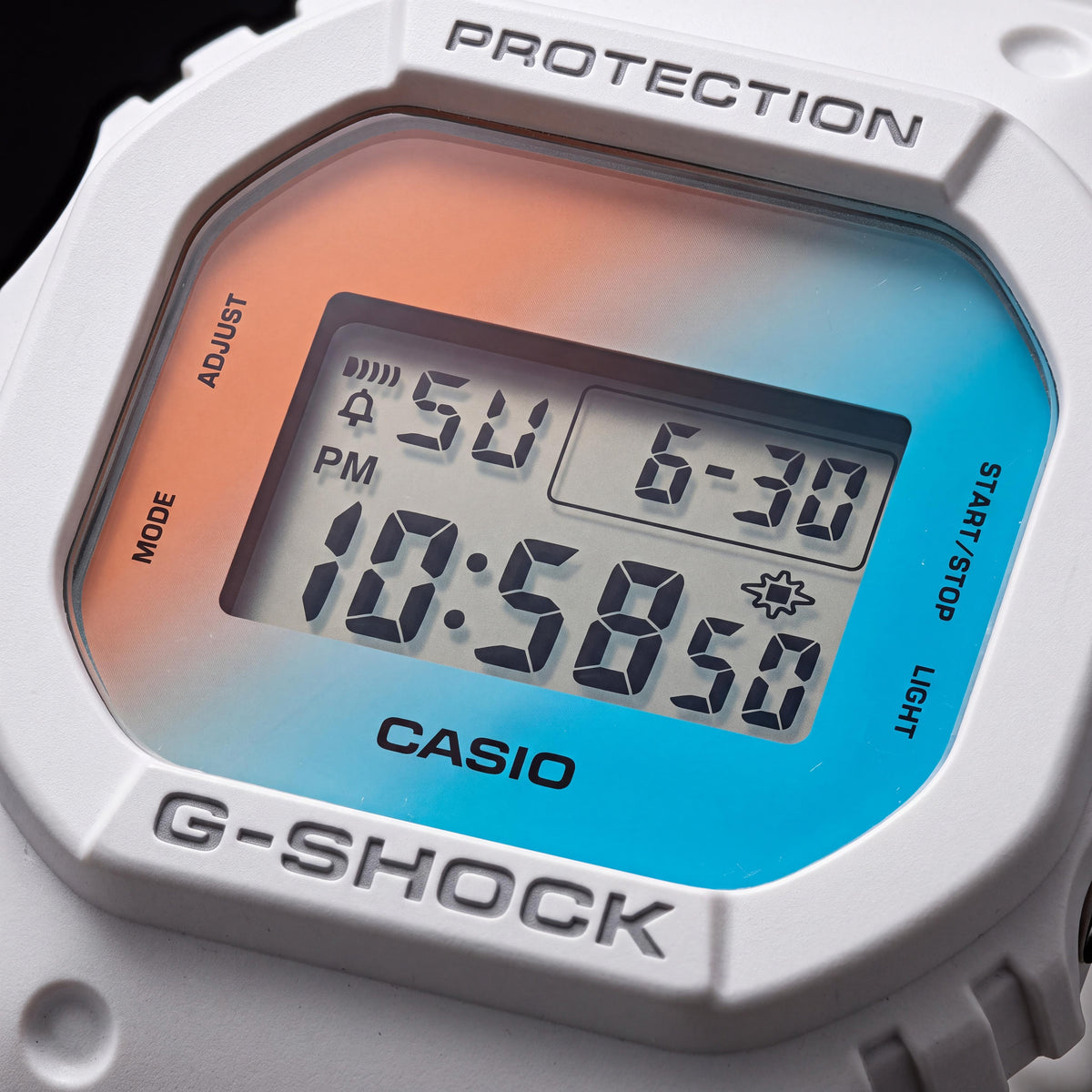 Reloj digital para hombre Casio DW-5600TL-7, blanco, 48 mm, Photo 2