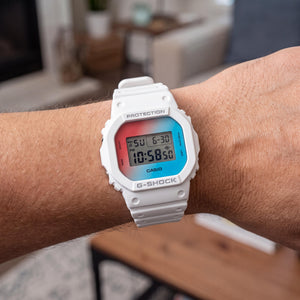 Casio DW-5600TL-7 for Men Watch — side view, Resin case 48mm