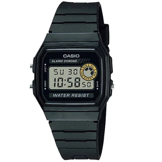 Casio F-94WA-8DG (D052) Men's Black Resin Watch, 32mm, Photo 1