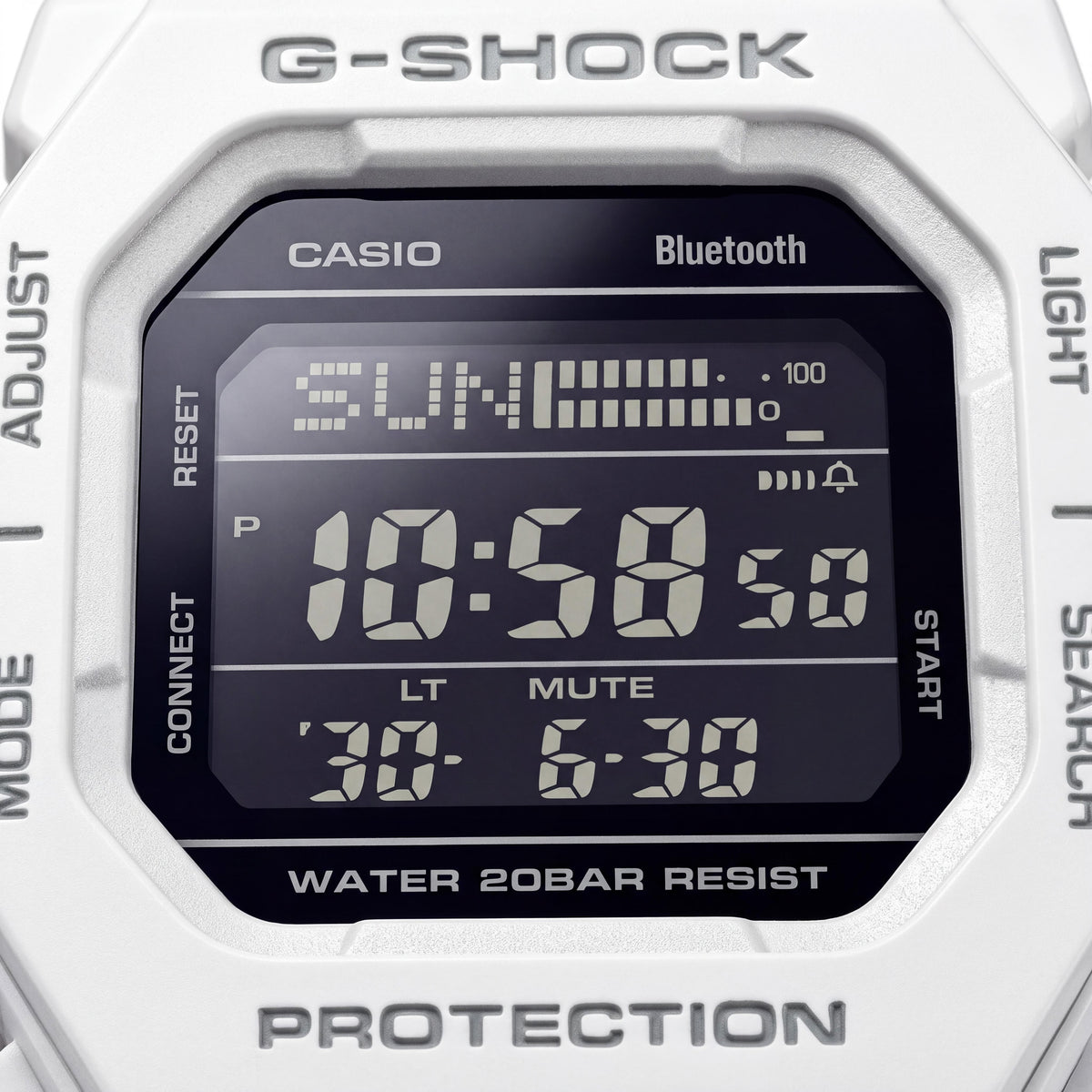 Casio G-Shock GD-B500-7 Unisex White Chronograph Watch, 40mm, Photo 2