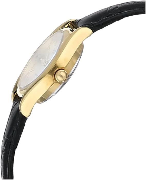 Casio LTP-1094Q-7ARDF Women's Watch detail, Gold case and Mineral Glass crystal