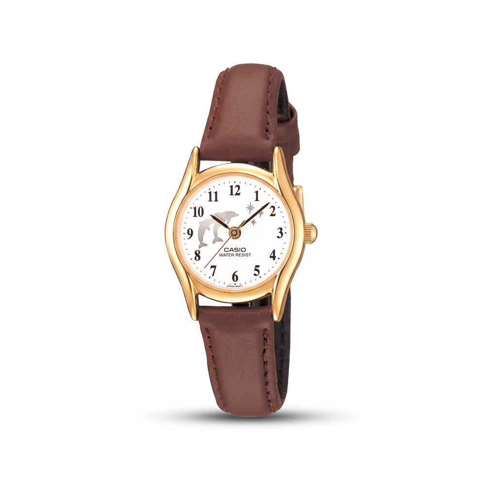 Casio LTP-1094Q-7B9 Gold Stainless Steel Women's Watch, 28mm