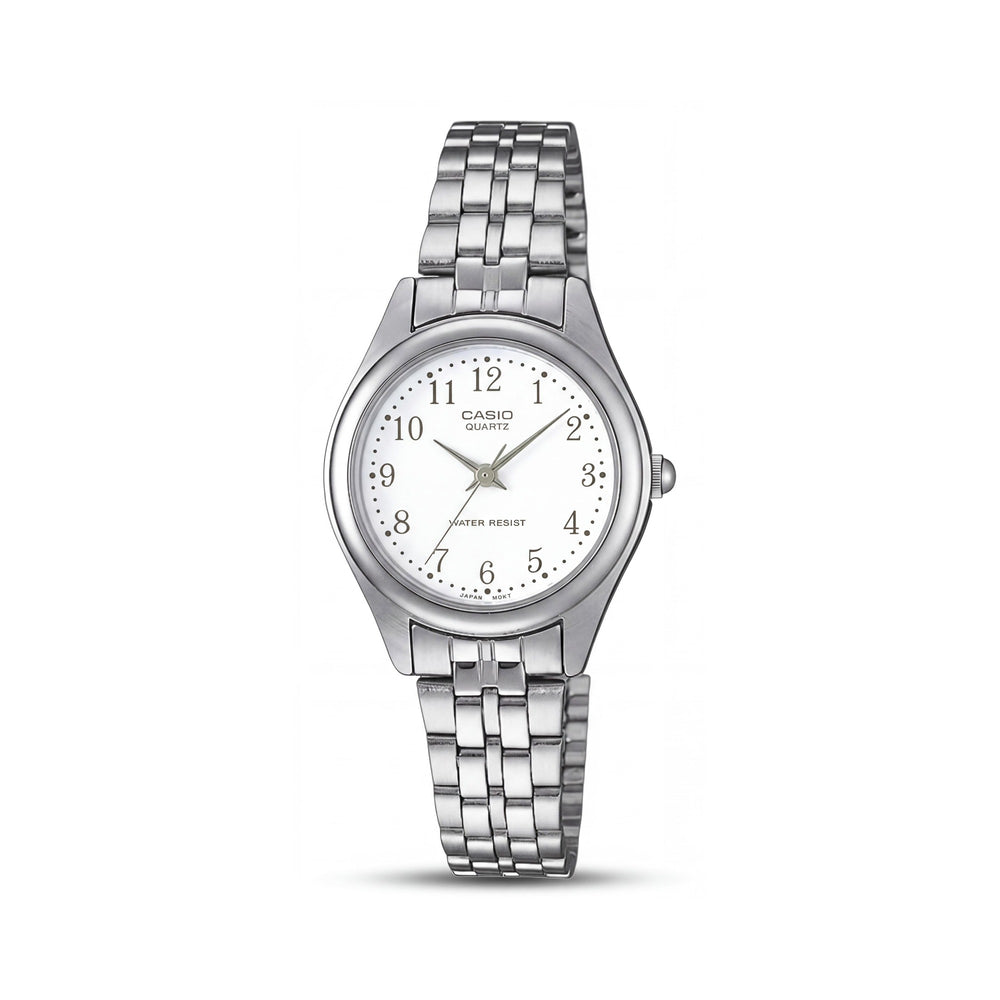 Casio LTP-1129A-7B Silver Stainless Steel Women's Watch, 26mm