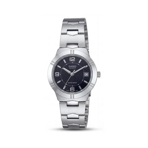 Casio LTP-1241D-1ADF Silver Stainless Steel Women's Watch, 40mm