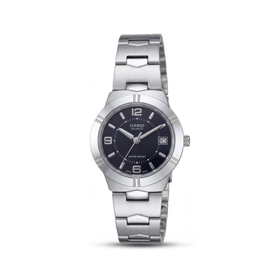Casio LTP-1241D-1ADF Silver Stainless Steel Women's Watch, 40mm