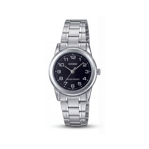 Casio LTP-V001D-1BUDF Silver Stainless Steel Women's Watch, 40mm