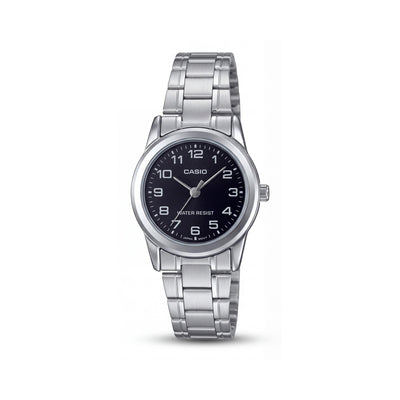Casio LTP-V001D-1BUDF Silver Stainless Steel Women's Watch, 40mm