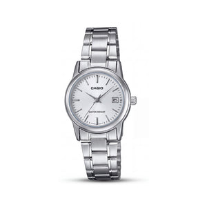 Casio LTP-V002D-7AUDF Silver Stainless Steel Women's Watch, 31mm