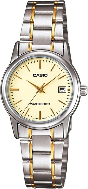 Casio LTP-V002SG-9AUDF (A928) Silver Dial Stainless Steel Men Watch, 31mm