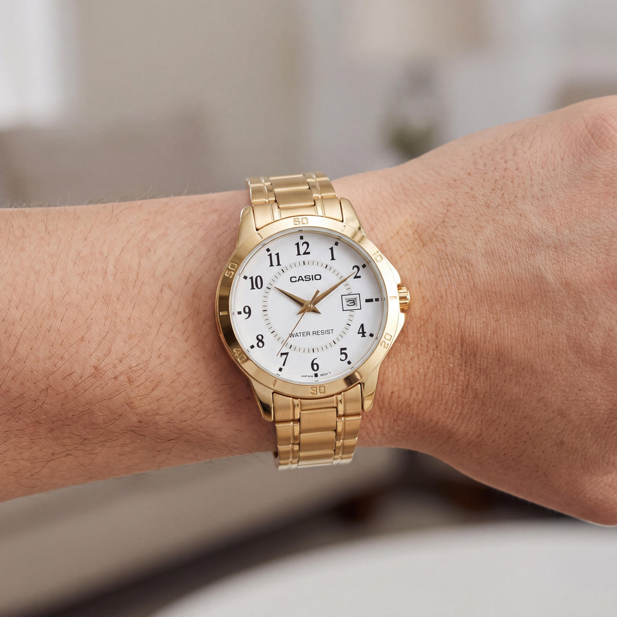 Casio LTP-V004G-7B Unisex Gold Watch, Photo 3