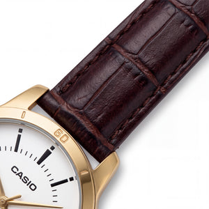 Casio LTP-V004GL Unisex Watch — front view, Quartz movement 40mm