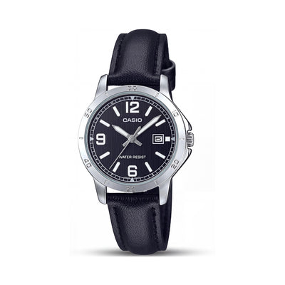 Casio LTP-V004L-1B Black Stainless Steel Women's Watch