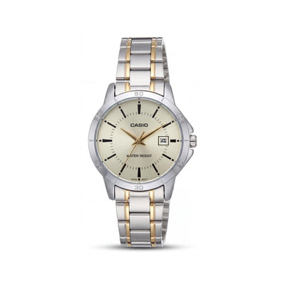 Casio LTP-V004SG-9A Silver Stainless Steel Women's Watch, 40mm