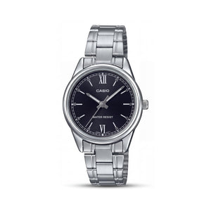 Casio LTP-V005D-1B2UDF Silver Stainless Steel Women's Watch, 28mm