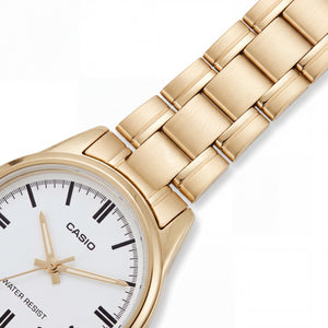 Casio LTP-V005G-7AUDF Unisex Watch — front view, Quartz movement 28mm