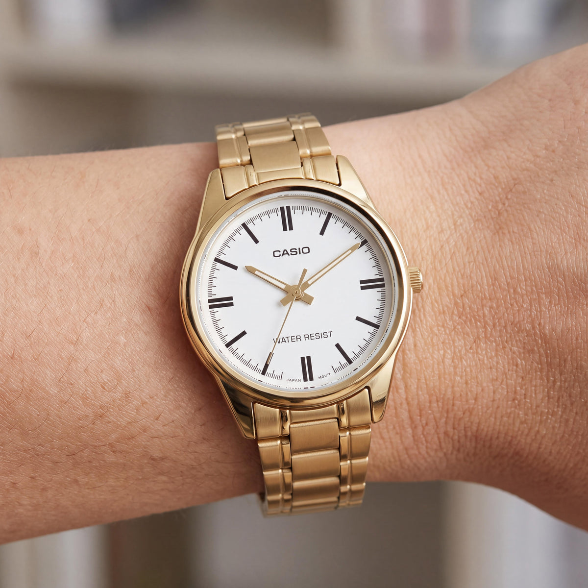 Casio LTP-V005G-7AUDF Unisex Gold Watch, 28mm, Photo 3