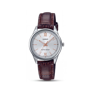 Casio LTP-V005L-7B3UDF Brown Stainless Steel Women's Watch, 28mm