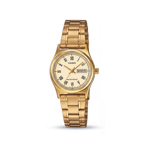 Casio LTP-V006G-9BUDF Gold Stainless Steel Women's Watch, 25mm