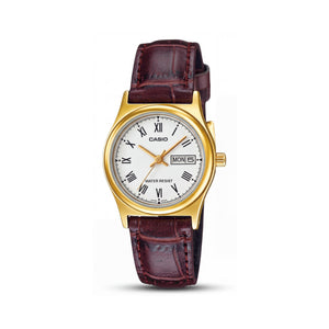Casio LTP-V006GL-7BUDF Gold Stainless Steel Women's Watch, 40mm