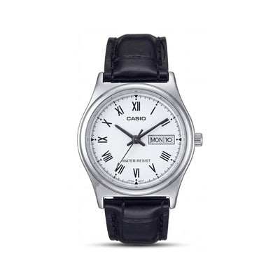 Casio LTP-V006L-7BUDF Black Stainless Steel Women's Watch, 25mm